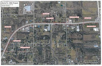 FM 1764 sewer proj map